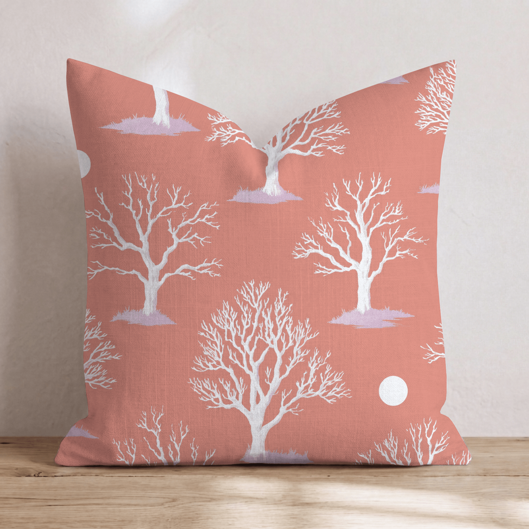 Midnight Tree Throw Pillow - Hillcroft Home