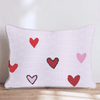 Mini Hearts Throw Pillow - Hillcroft Home