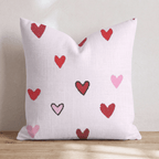 Mini Hearts Throw Pillow - Hillcroft Home