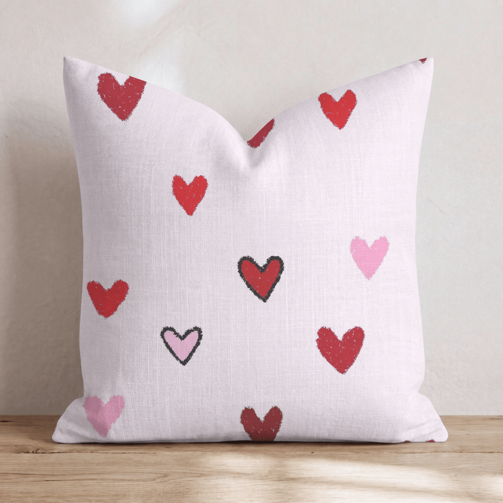 Mini Hearts Throw Pillow - Hillcroft Home