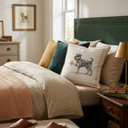 Mini Schnauzer Lager Throw Pillow - Hillcroft Home