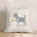 Mini Schnauzer Lager Throw Pillow - Hillcroft Home