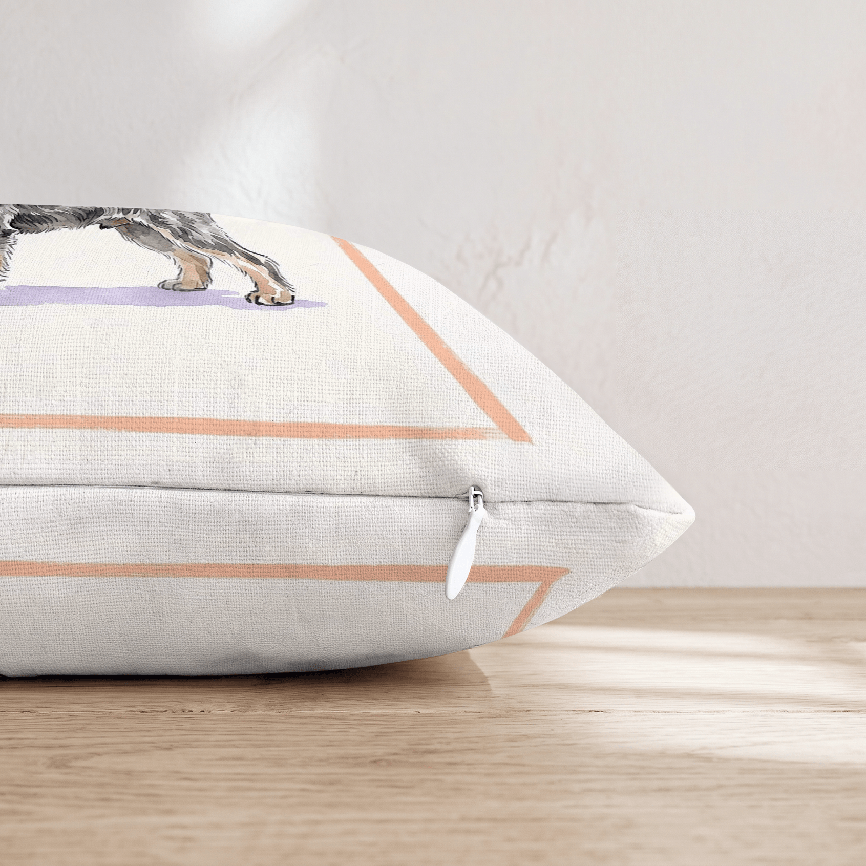 Mini Schnauzer Lager Throw Pillow - Hillcroft Home