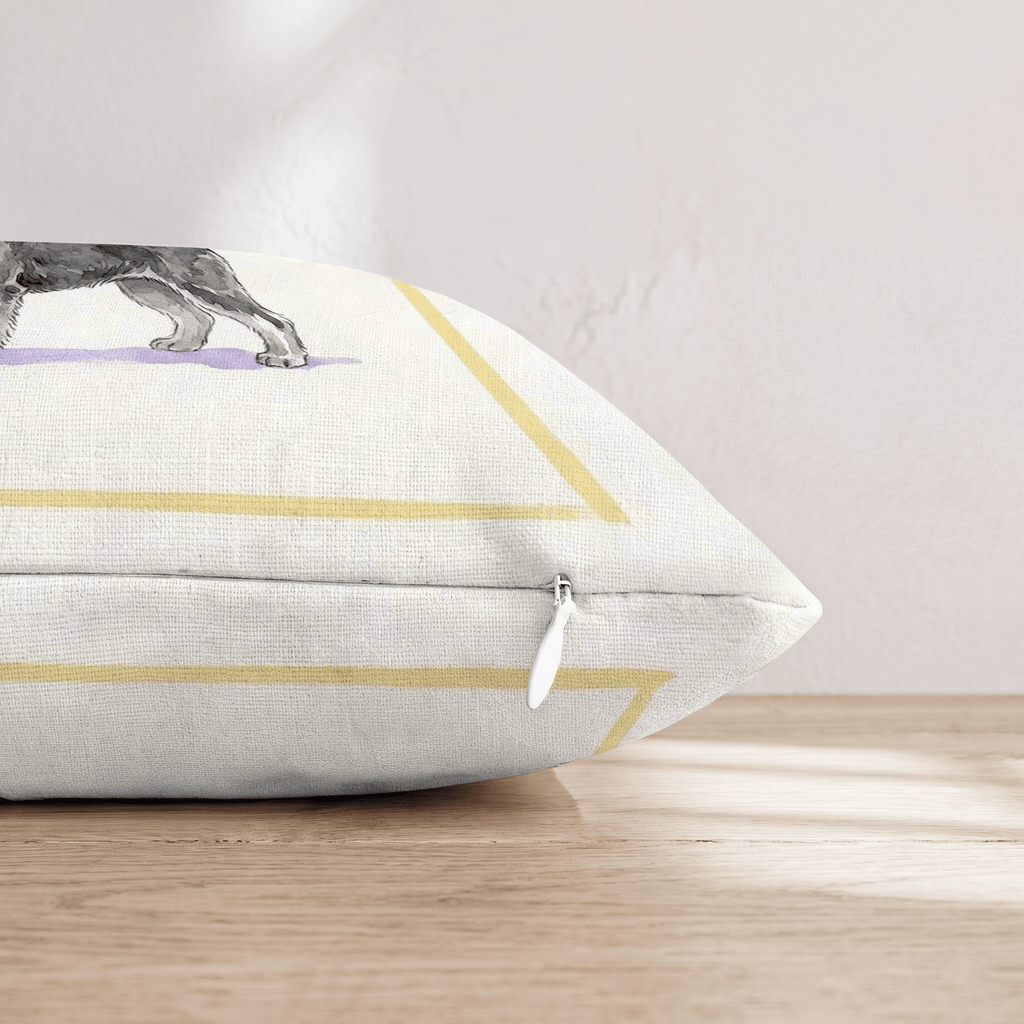 Mini Schnauzer Matcha Throw Pillow - Hillcroft Home