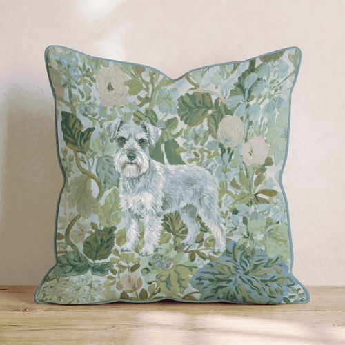 Mini Schnauzer Power Throw Pillow - Hillcroft Home