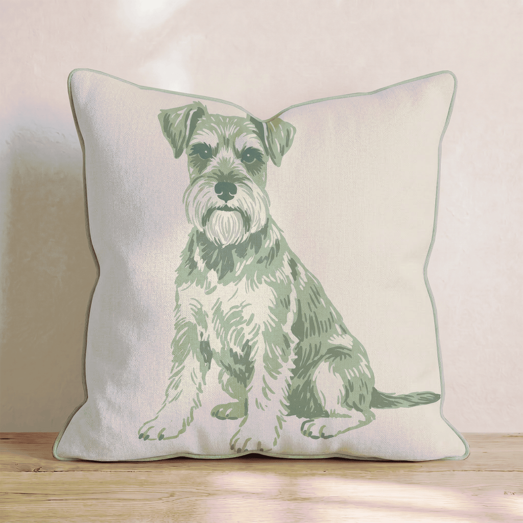 Miniature Schnauzer Throw Pillow - Hillcroft Home