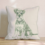 Miniature Schnauzer Throw Pillow - Hillcroft Home