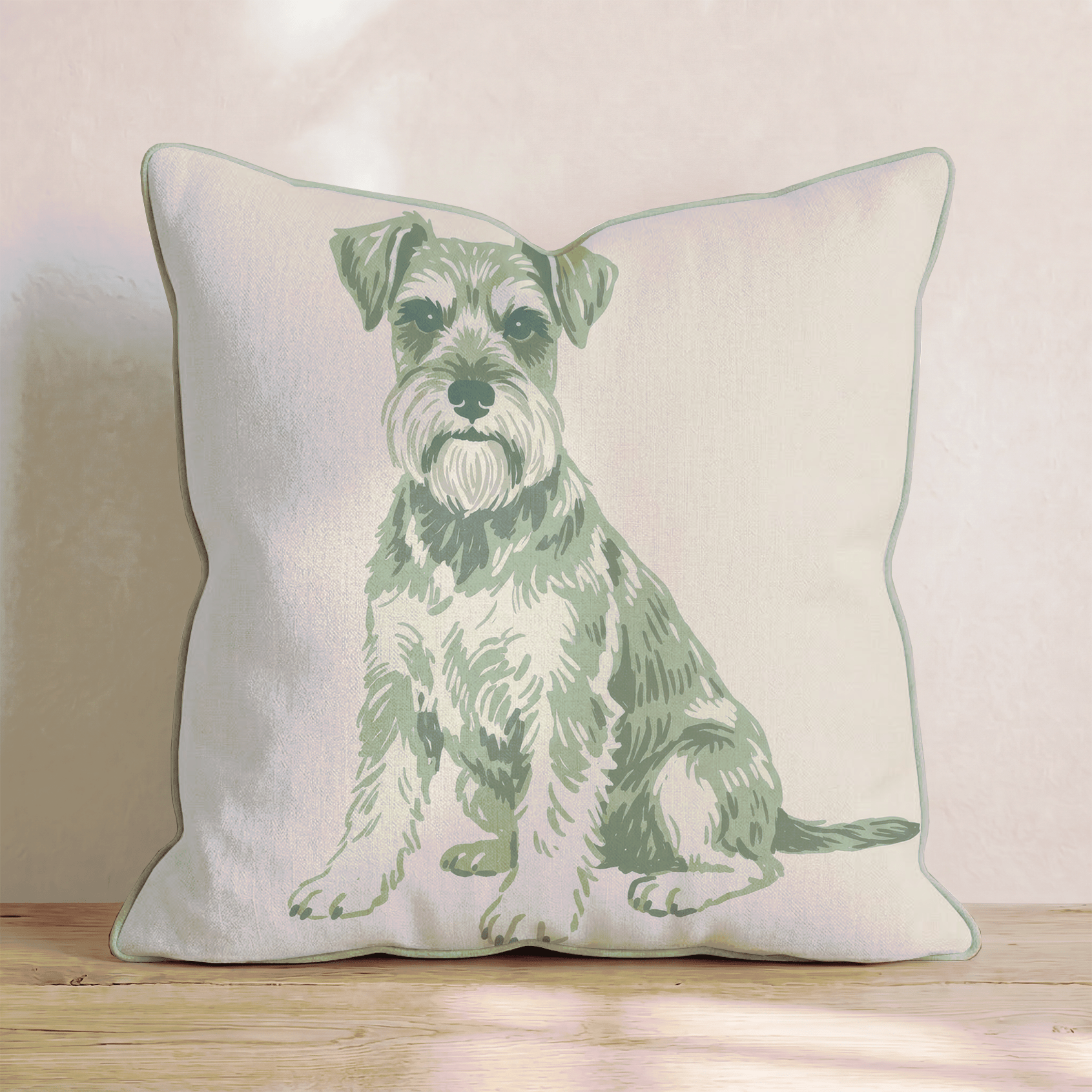 Miniature Schnauzer Throw Pillow - Hillcroft Home
