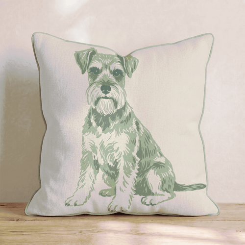 Miniature Schnauzer Throw Pillow - Hillcroft Home