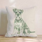 Miniature Schnauzer Throw Pillow - Hillcroft Home
