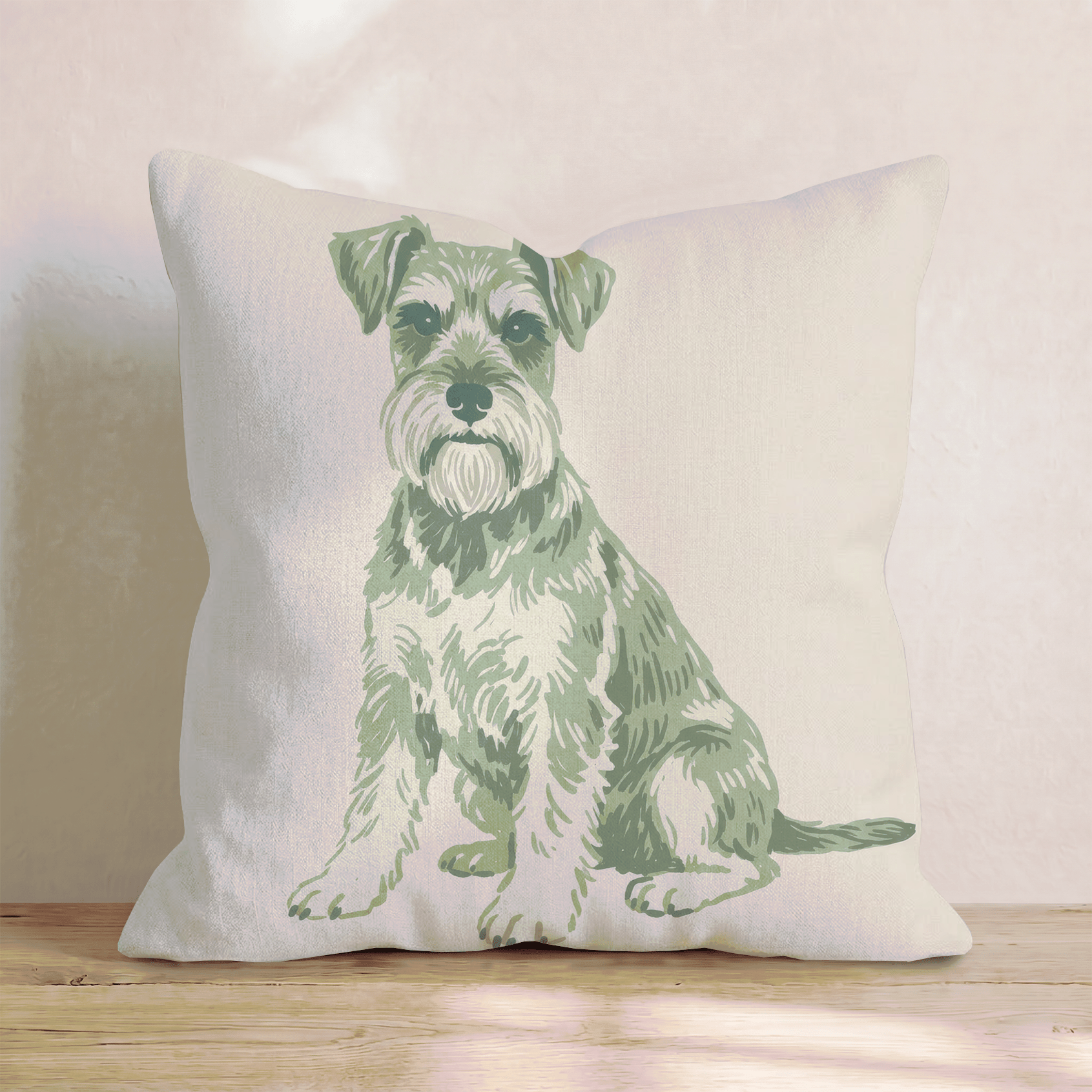 Miniature Schnauzer Throw Pillow - Hillcroft Home