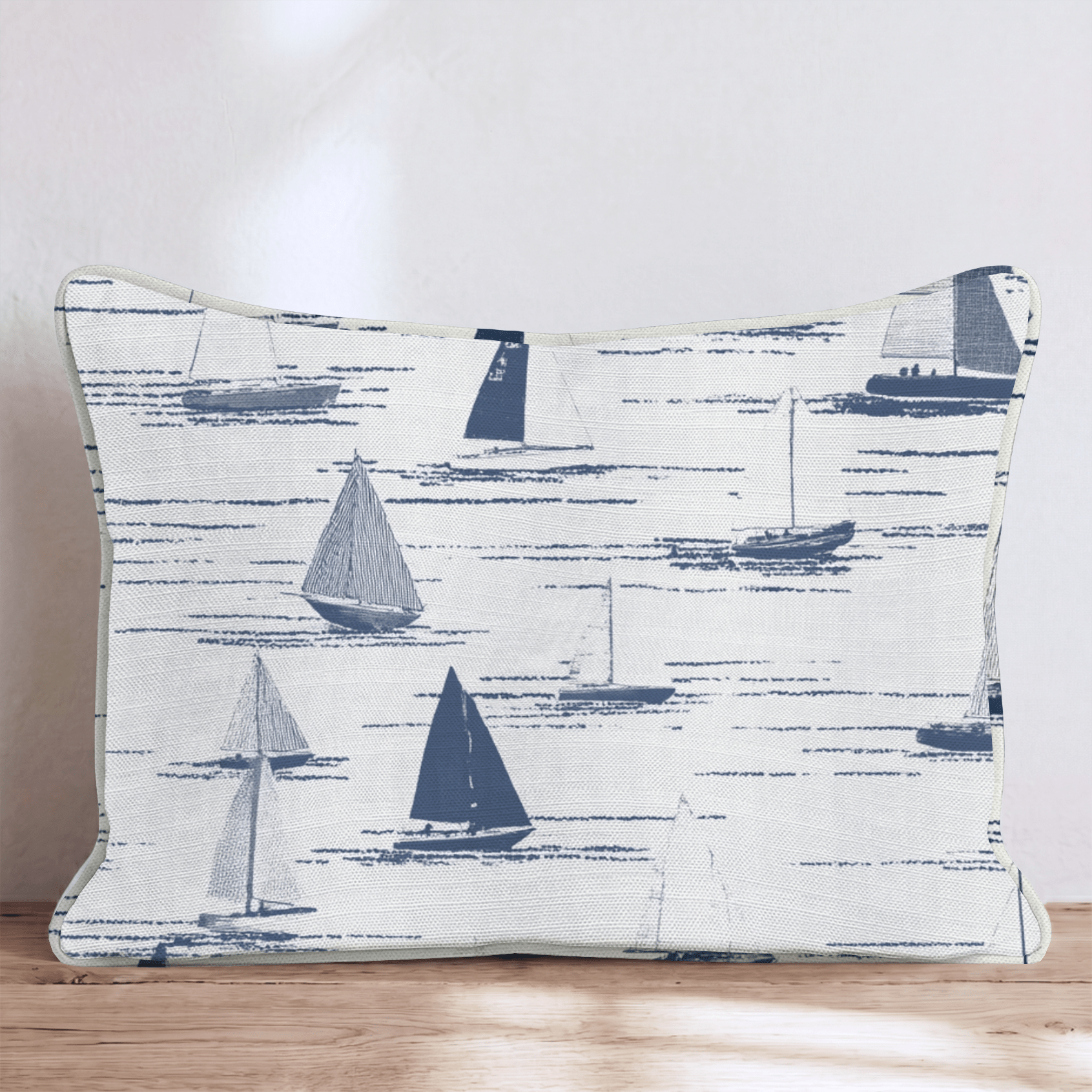 Minimalistic Sailing Throw Pillow - Hillcroft Home