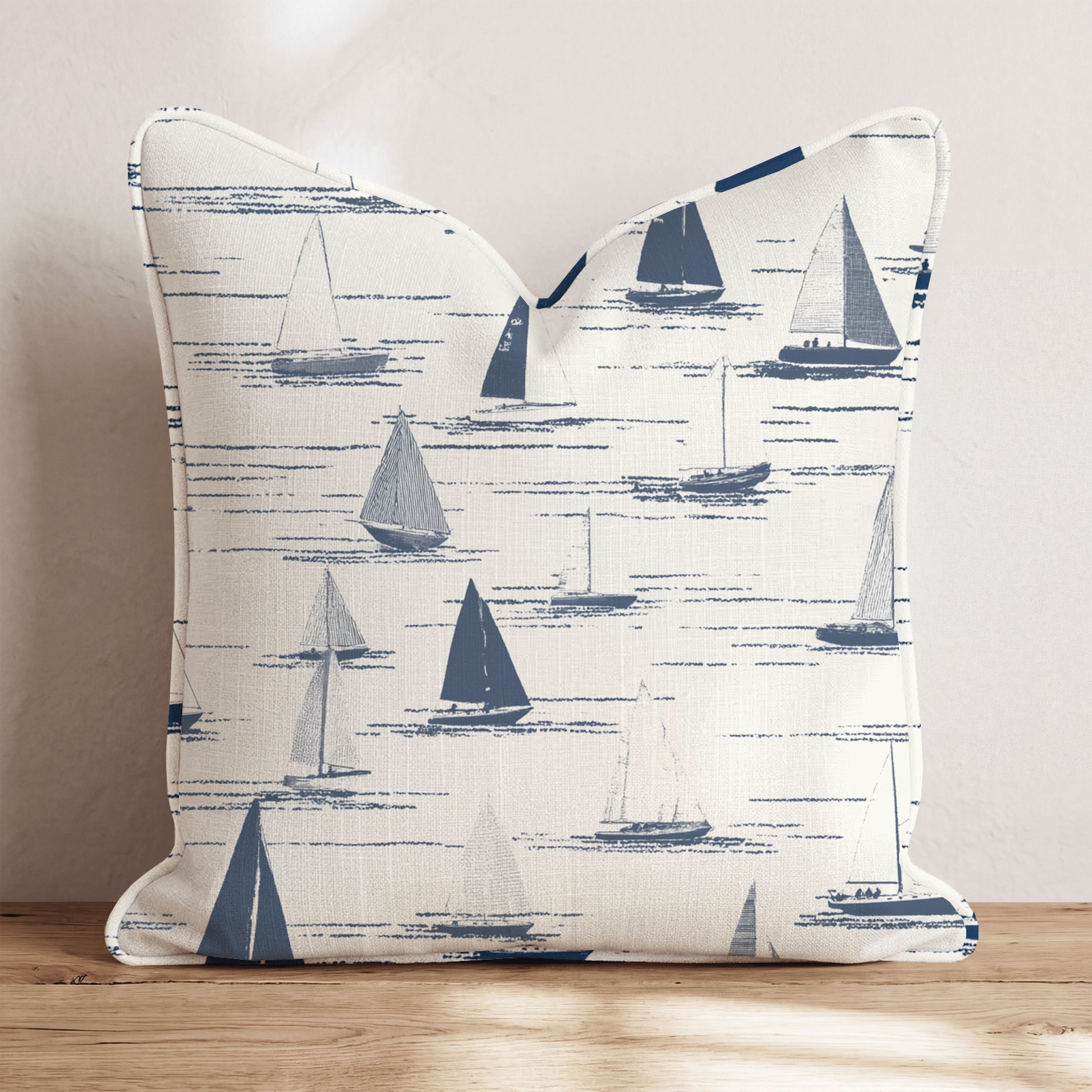 Minimalistic Sailing Throw Pillow - Hillcroft Home