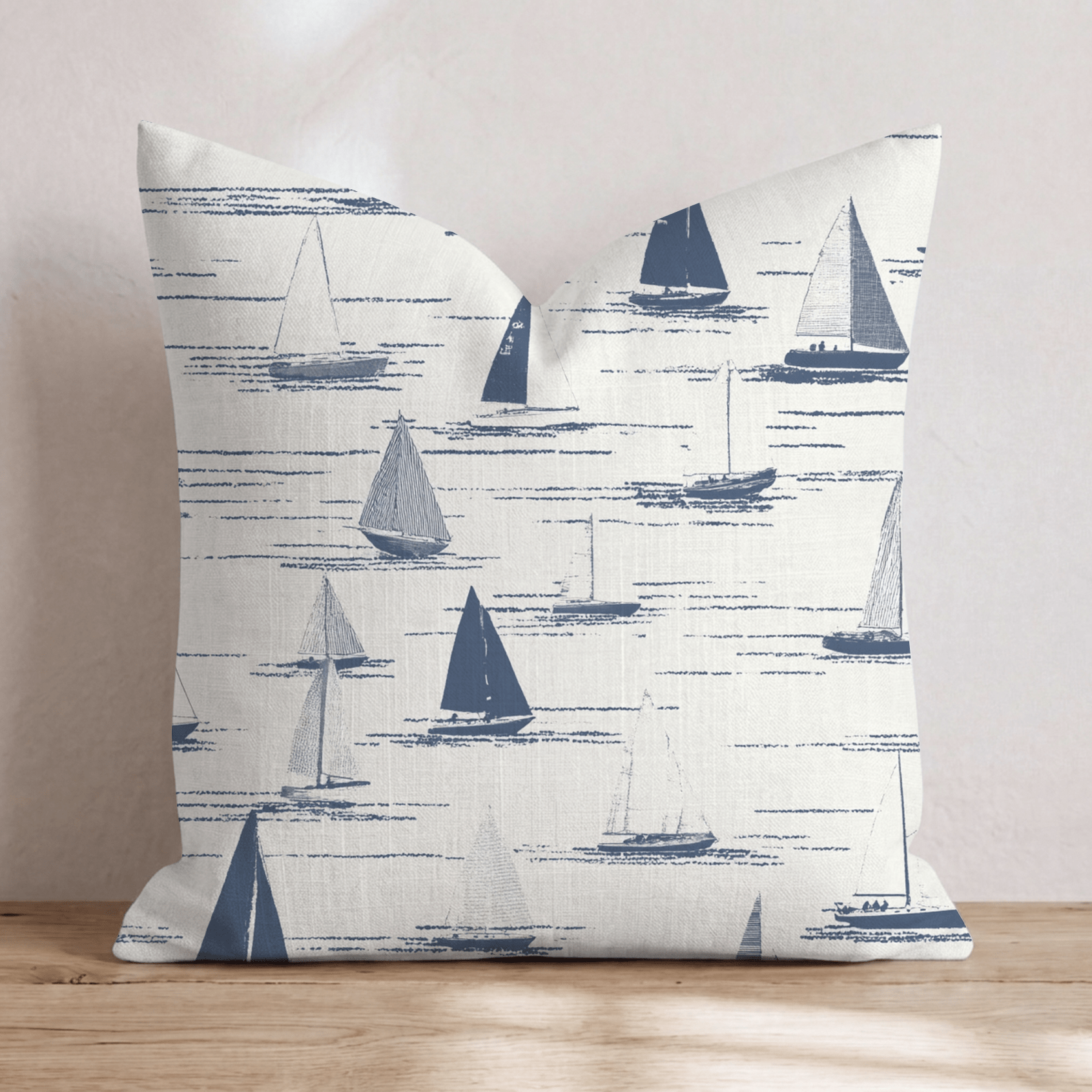 Minimalistic Sailing Throw Pillow - Hillcroft Home