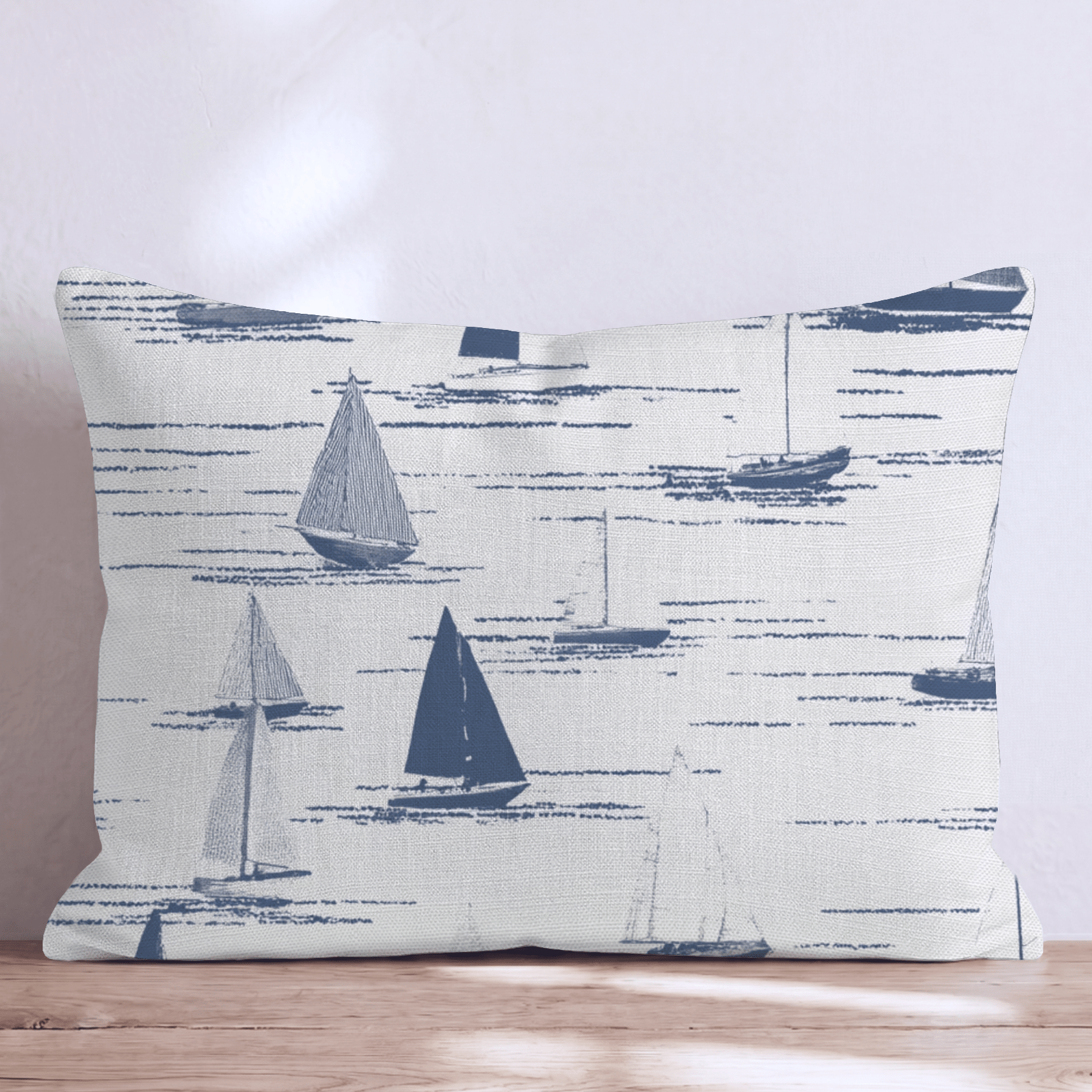Minimalistic Sailing Throw Pillow - Hillcroft Home