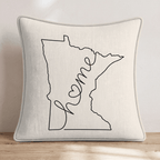 Minnesota Home Throw Pillow - Hillcroft Home