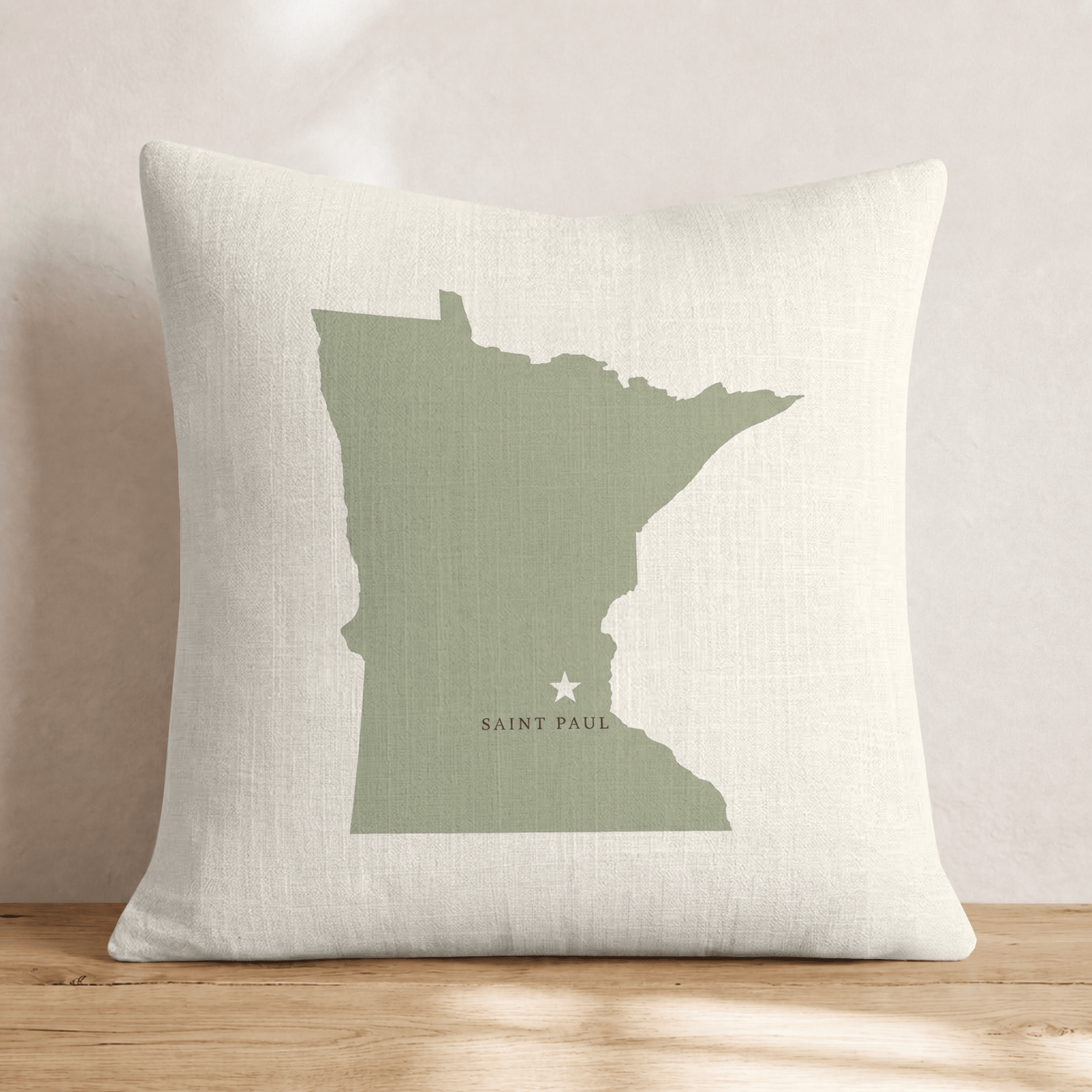 Minnesota State Capital Throw Pillow - Hillcroft Home