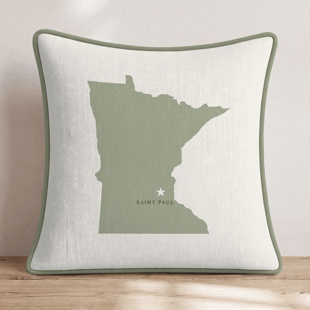 Minnesota State Capital Throw Pillow - Hillcroft Home