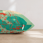 Mint Berry Botanica Throw Pillow - Hillcroft Home