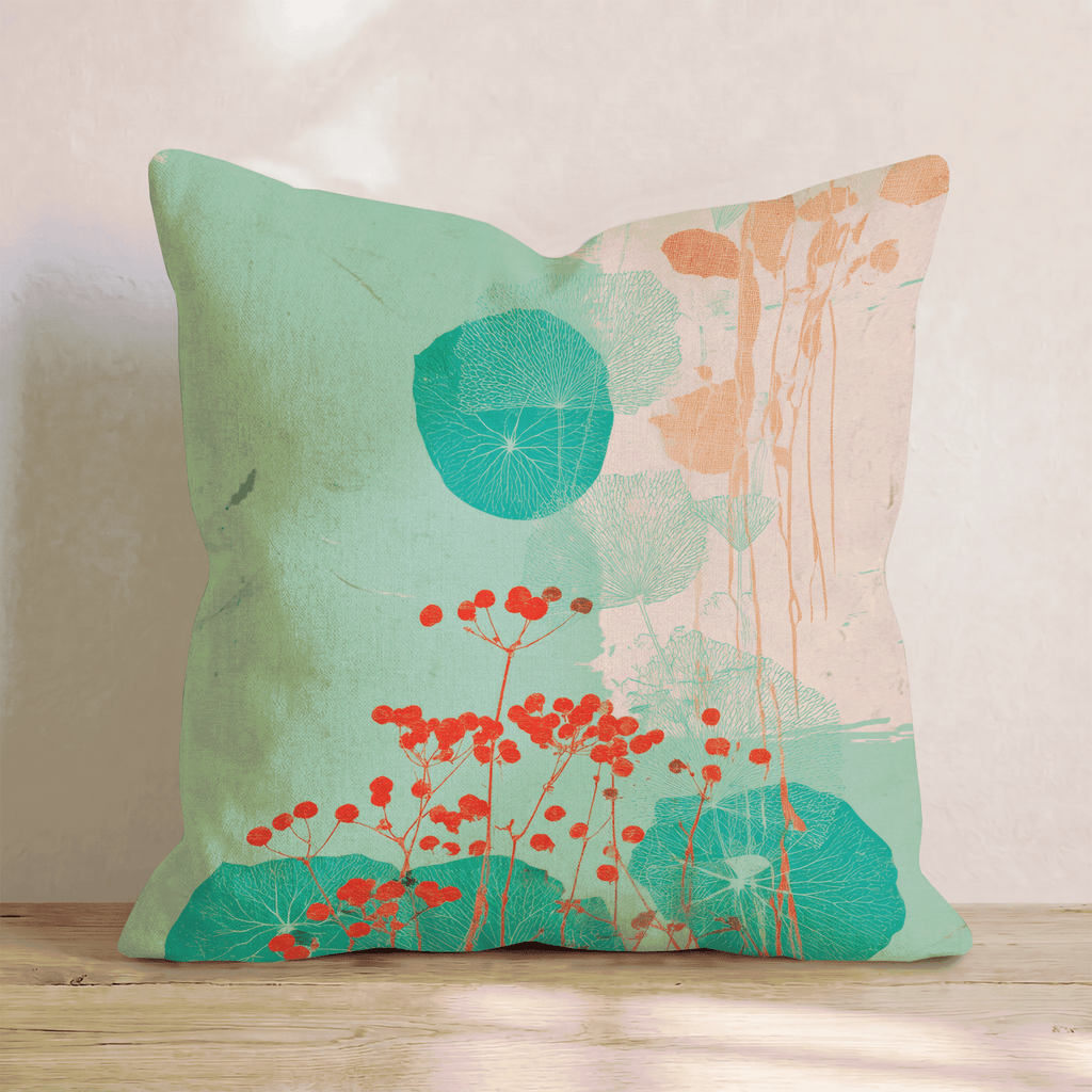 Mint Berry Botanica Throw Pillow - Hillcroft Home