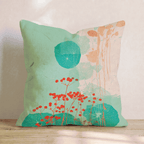 Mint Berry Botanica Throw Pillow - Hillcroft Home