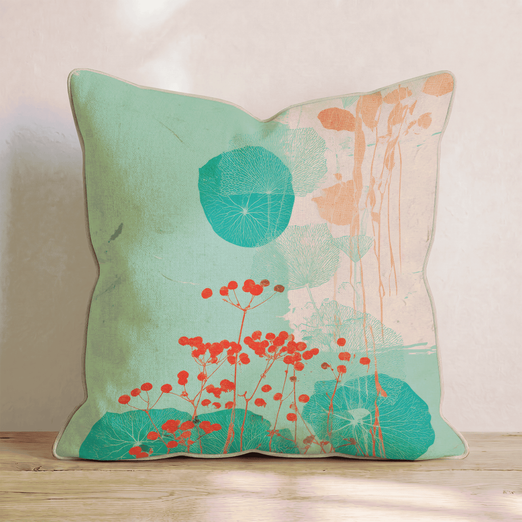 Mint Berry Botanica Throw Pillow - Hillcroft Home
