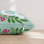 Mint Turtledove Wreath Throw Pillow - Hillcroft Home