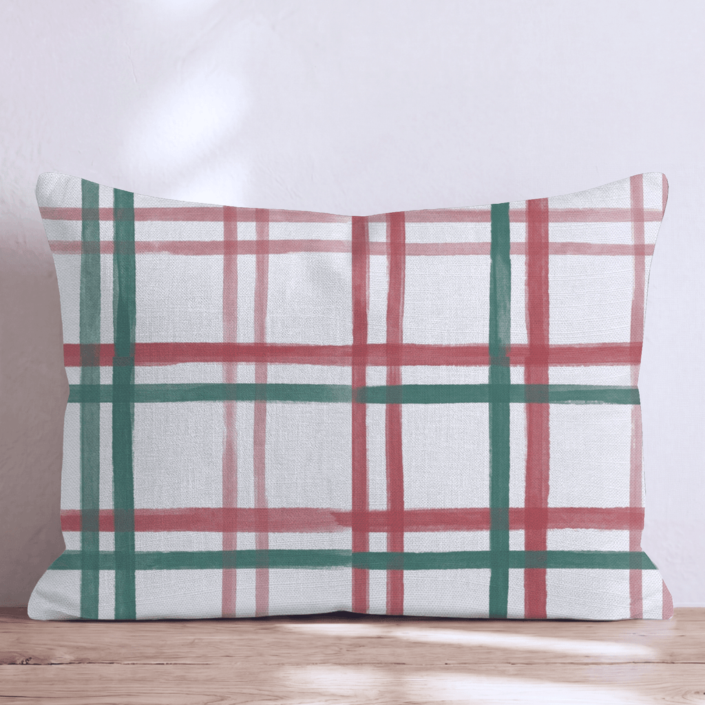 Mint Windowpane Throw Pillow throw pillow - Hillcroft Home