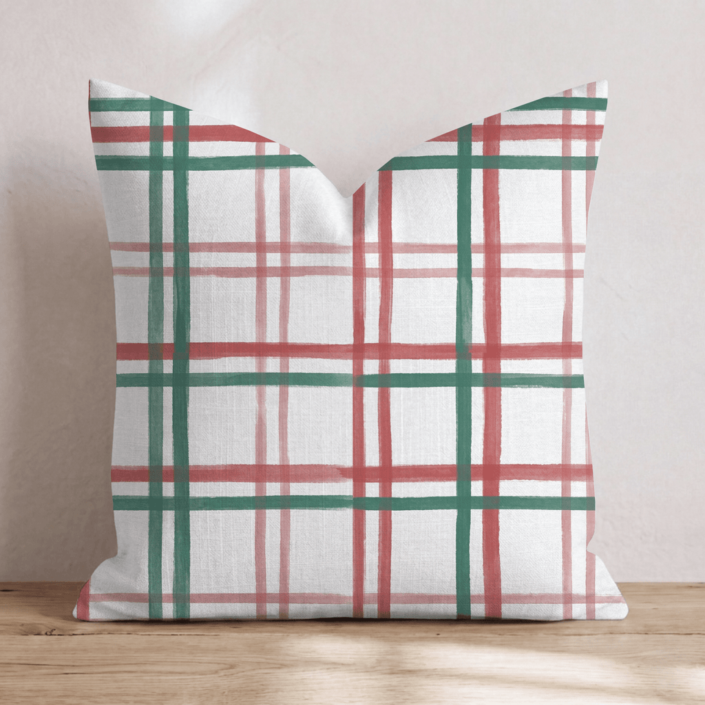 Mint Windowpane Throw Pillow throw pillow - Hillcroft Home