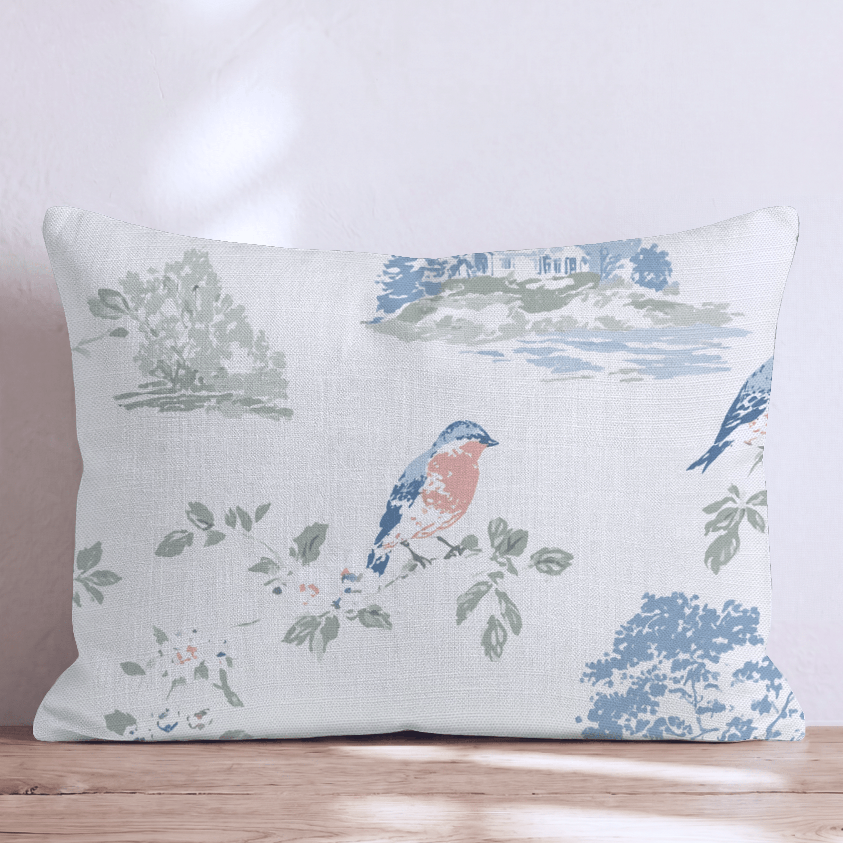 Miriam Botanical Garden Throw Pillow - Hillcroft Home