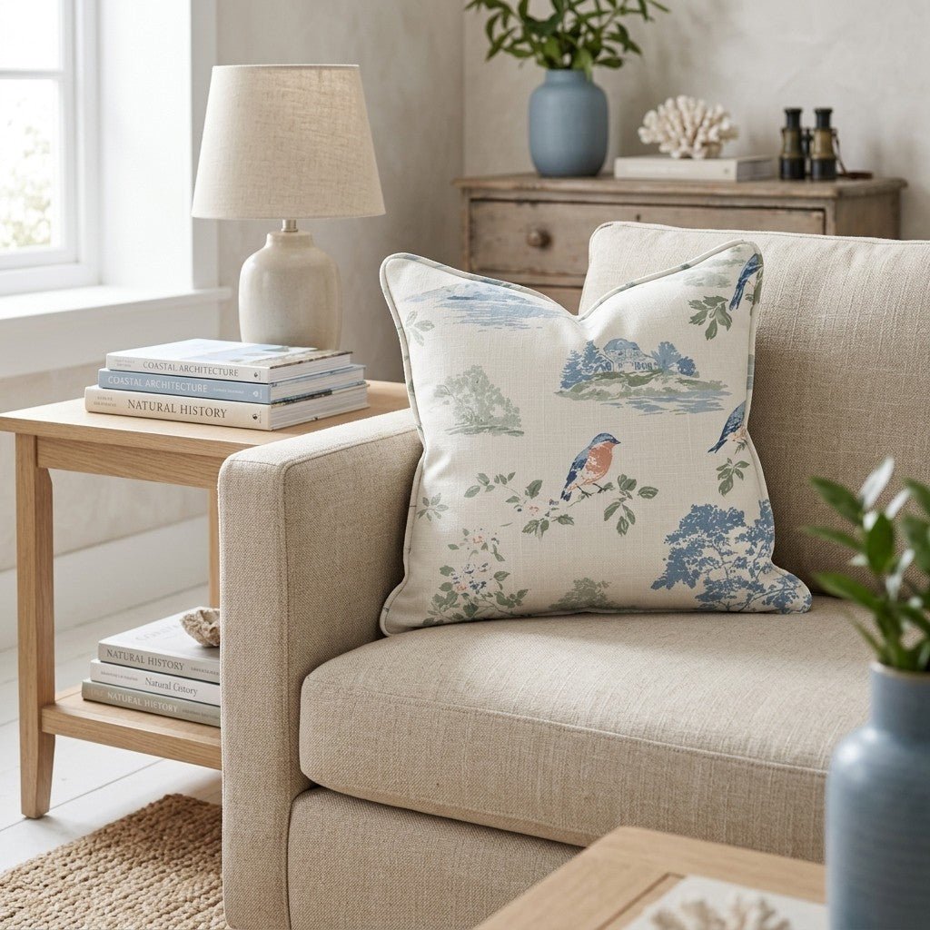 Miriam Botanical Garden Throw Pillow - Hillcroft Home