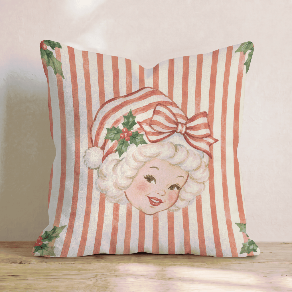 Miss Mistletoe Throw Pillow throw pillow - Hillcroft Home