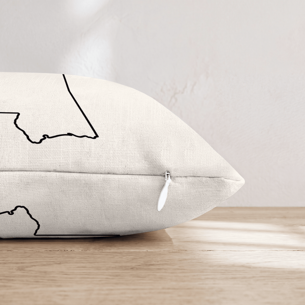 Mississippi Home Throw Pillow - Hillcroft Home