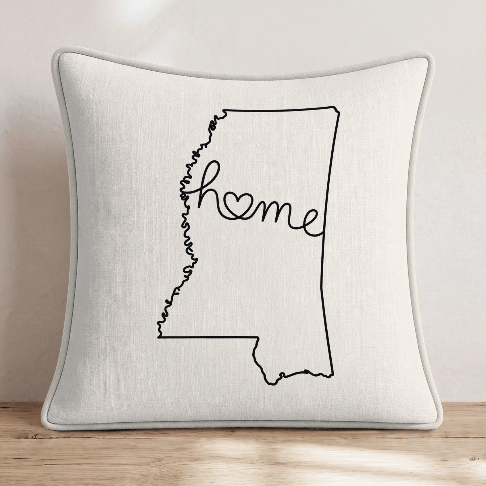 Mississippi Home Throw Pillow - Hillcroft Home