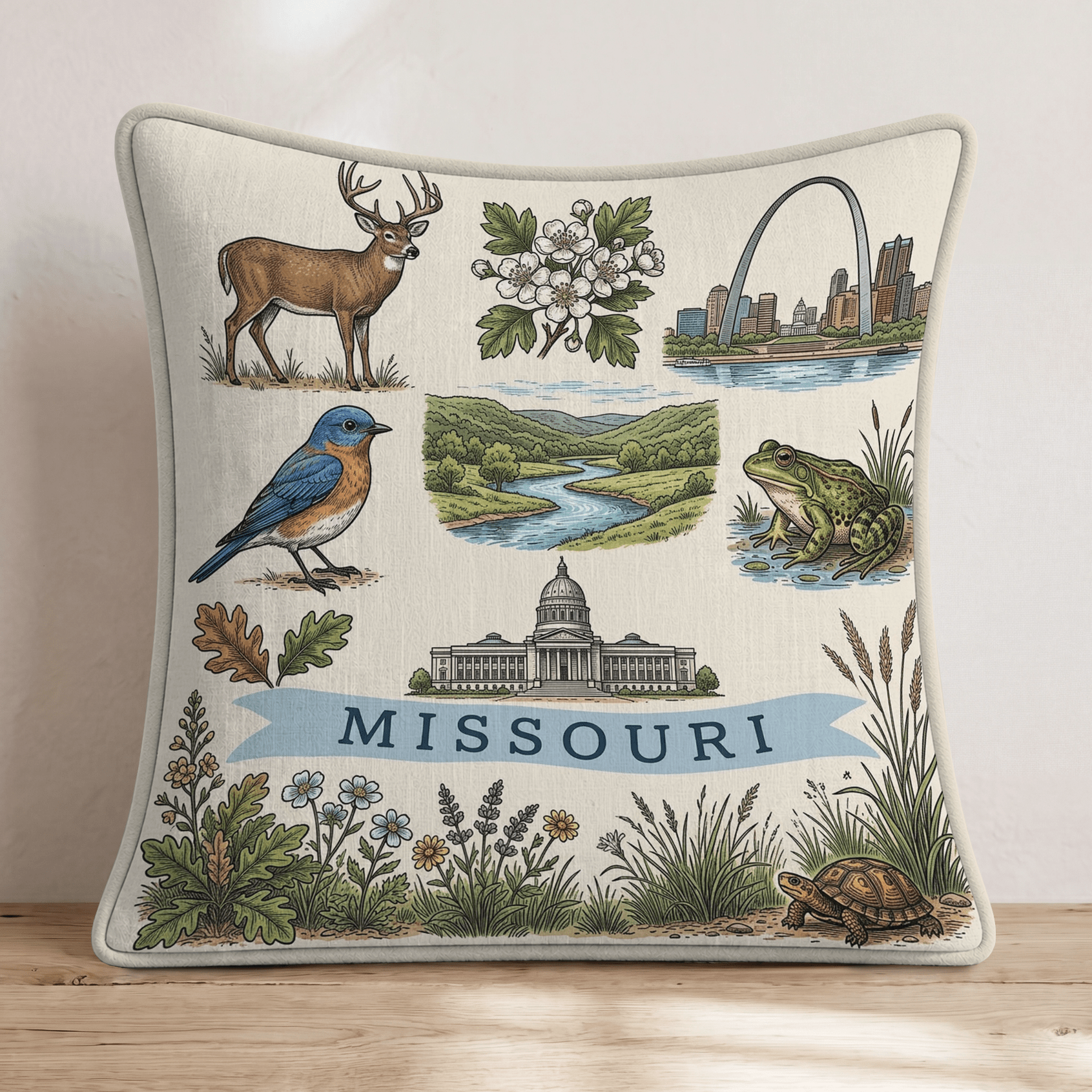 Missouri Gallery Throw Pillow - Hillcroft Home
