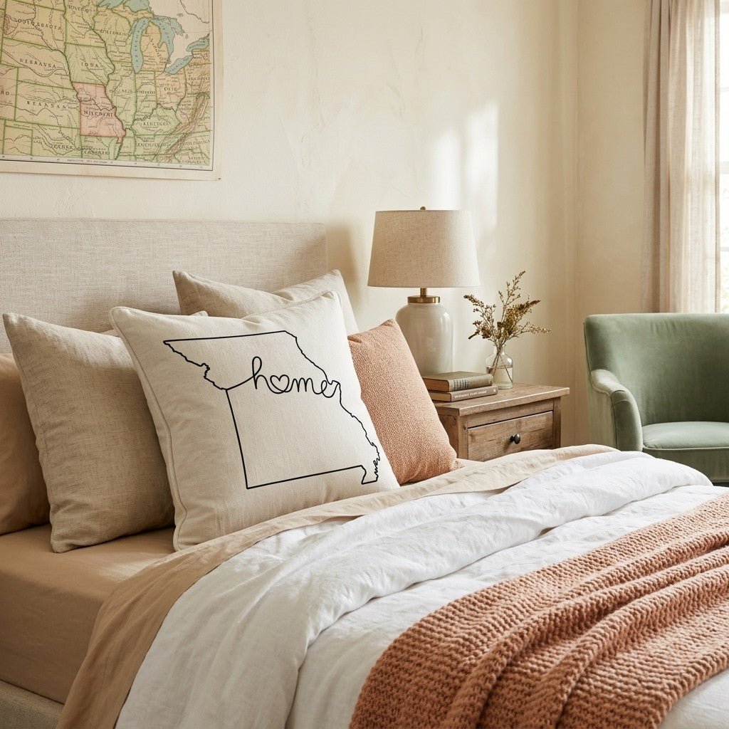 Missouri Home Throw Pillow - Hillcroft Home