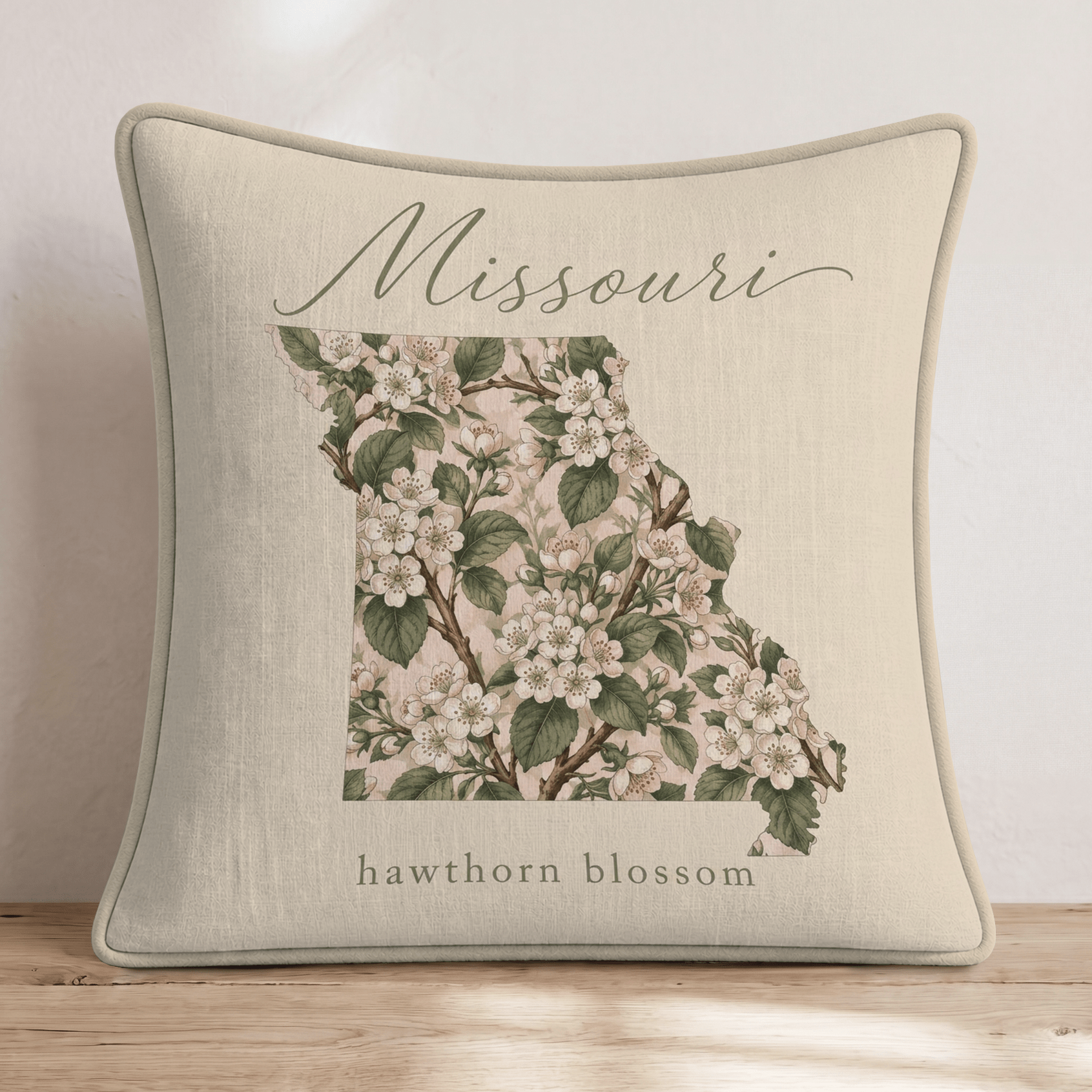 Missouri State Flower Throw Pillow - Hillcroft Home