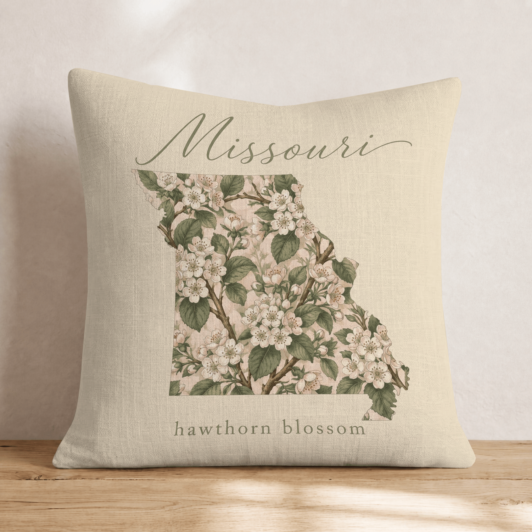 Missouri State Flower Throw Pillow - Hillcroft Home