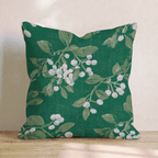 Mistletoe Greens Throw Pillow - Hillcroft Home