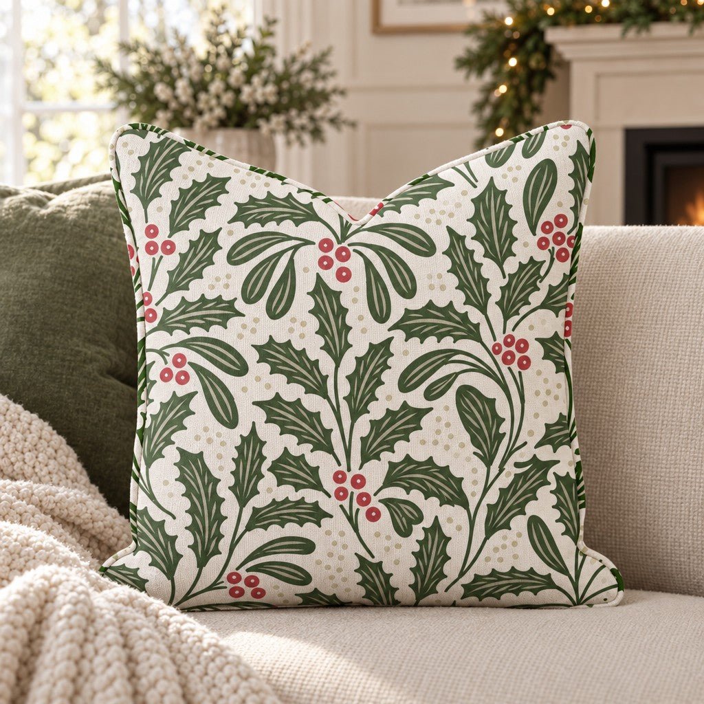 Mistletoe Grove Throw Pillow throw pillow - Hillcroft Home