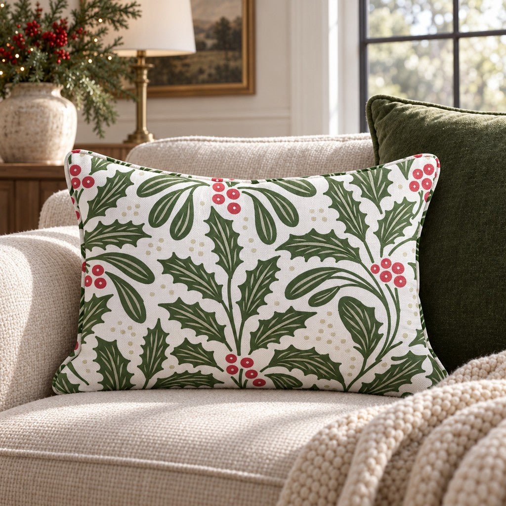 Mistletoe Grove Throw Pillow throw pillow - Hillcroft Home