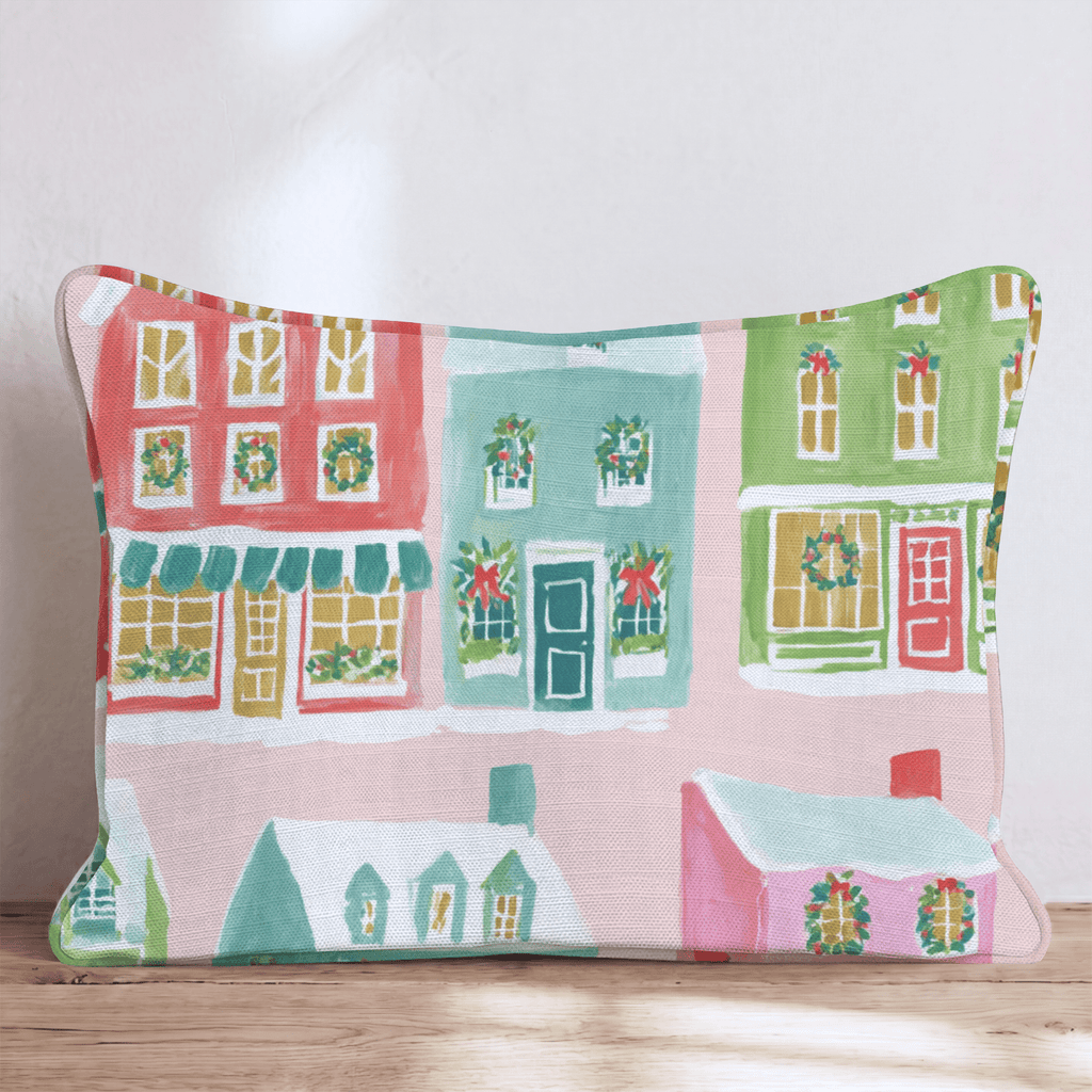 Mistletoe Lane Throw Pillow - Hillcroft Home