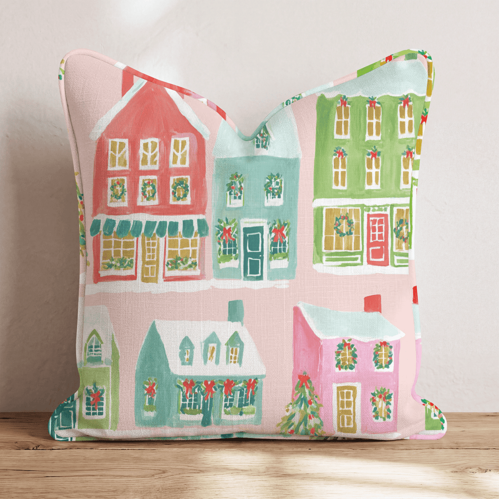 Mistletoe Lane Throw Pillow - Hillcroft Home