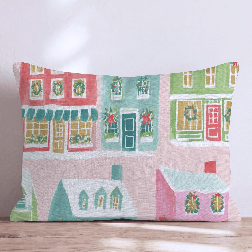 Mistletoe Lane Throw Pillow - Hillcroft Home