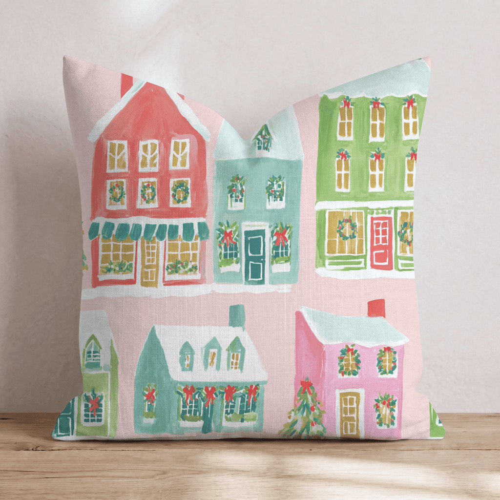 Mistletoe Lane Throw Pillow - Hillcroft Home