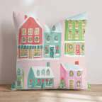 Mistletoe Lane Throw Pillow - Hillcroft Home