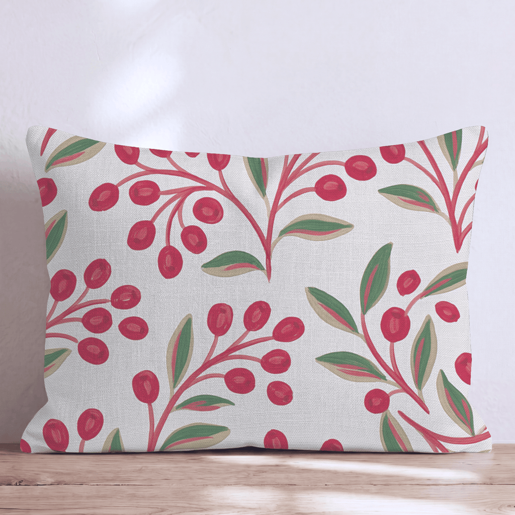 Mistletoe Meadow Throw Pillow throw pillow - Hillcroft Home