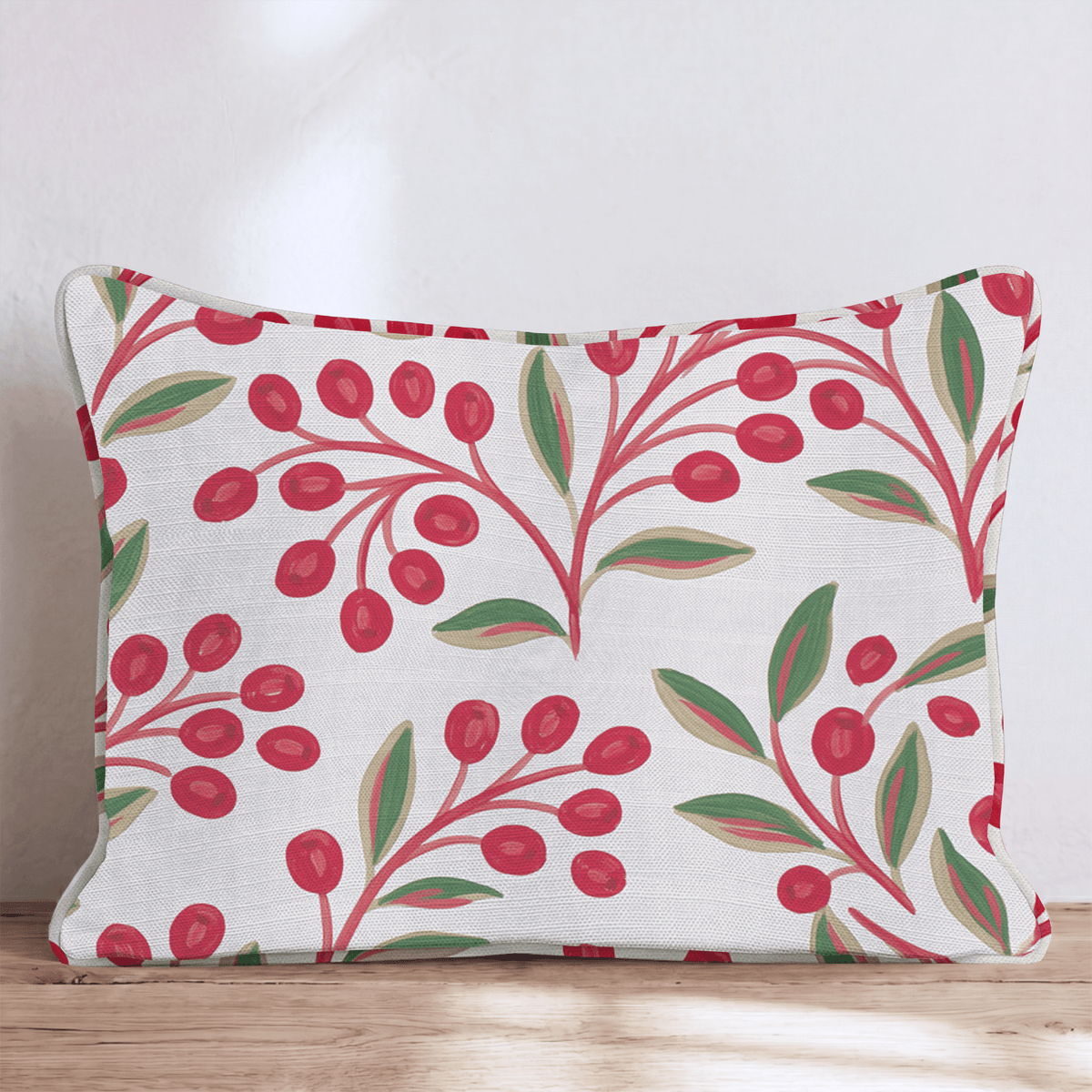 Mistletoe Meadow Throw Pillow throw pillow - Hillcroft Home