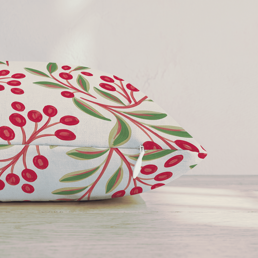 Mistletoe Meadow Throw Pillow throw pillow - Hillcroft Home