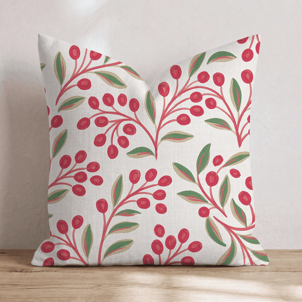 Mistletoe Meadow Throw Pillow throw pillow - Hillcroft Home